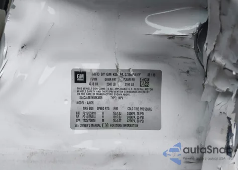 2019 Buick Encore Fwd Preferred из США, поврежденный, VIN KL4CJASB1KB963005